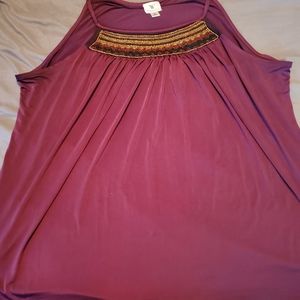Purple Plus size Tank